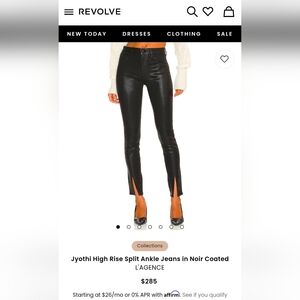 L'AGENCE Army Green High-Rise Pants